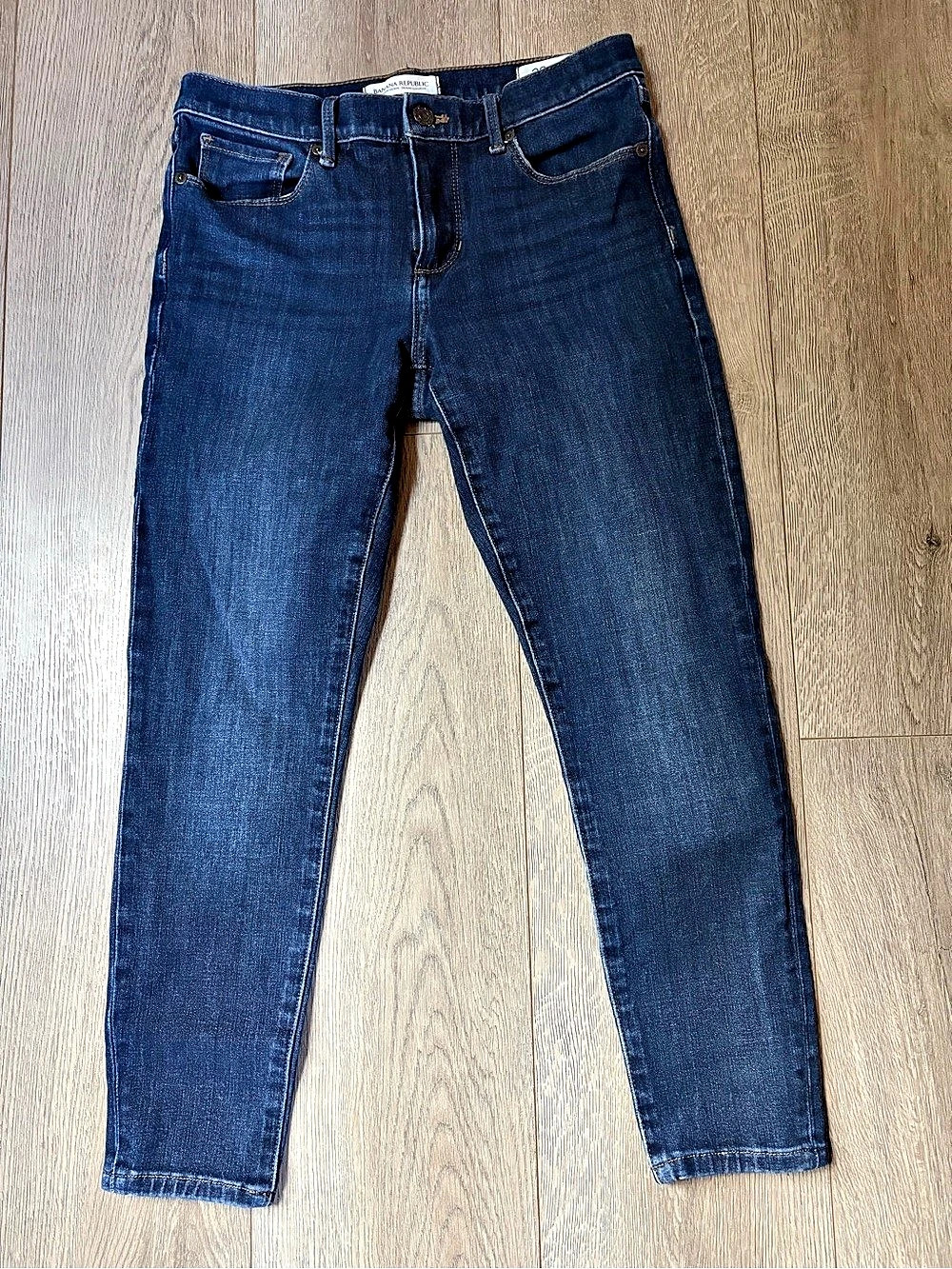 Banana Republic Skinny Ankle Jean Skinny Jeans Blue Waist 28